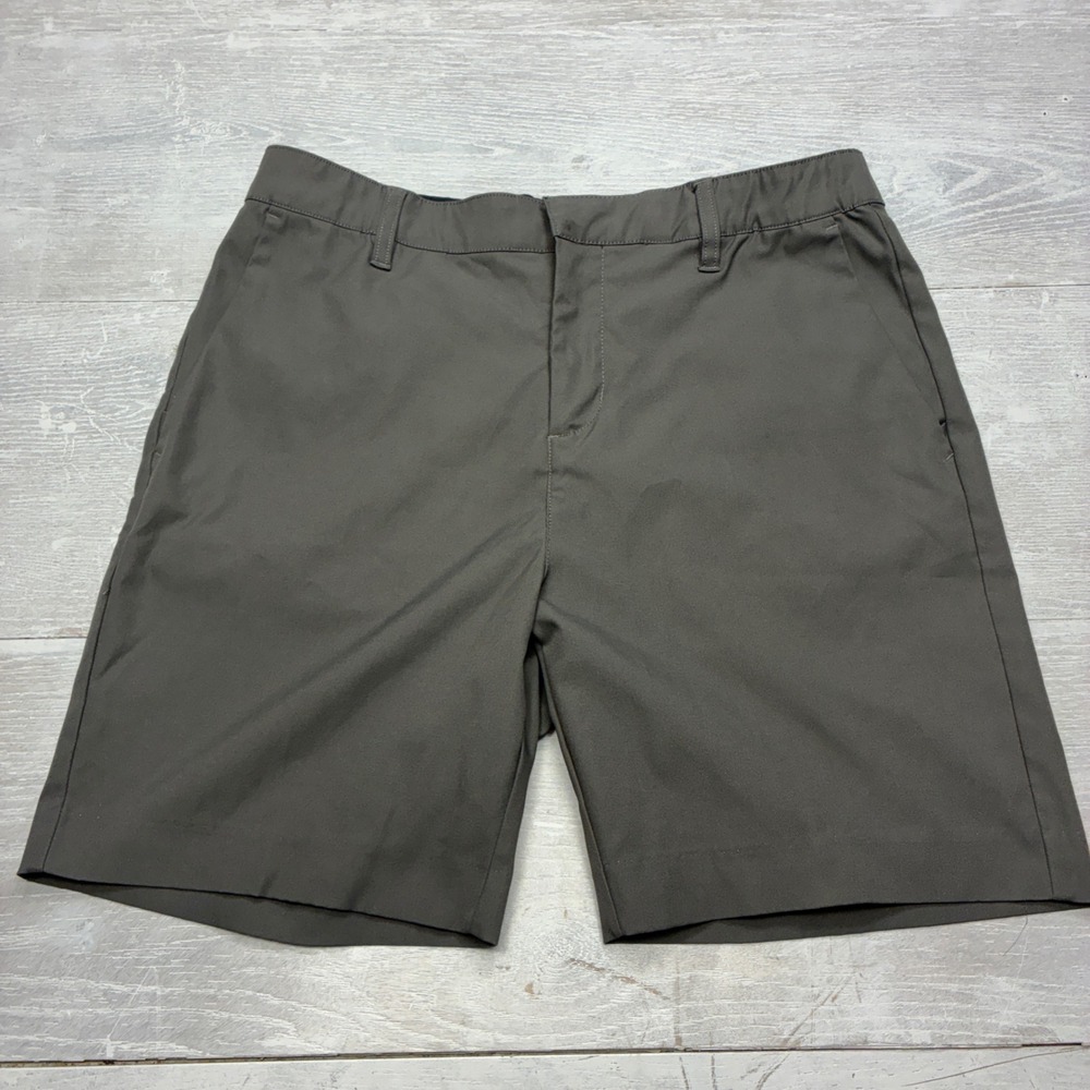 BYLT Premium Basics Everyday Shorts Mens 33 Grey Olive Performance Golf Travel